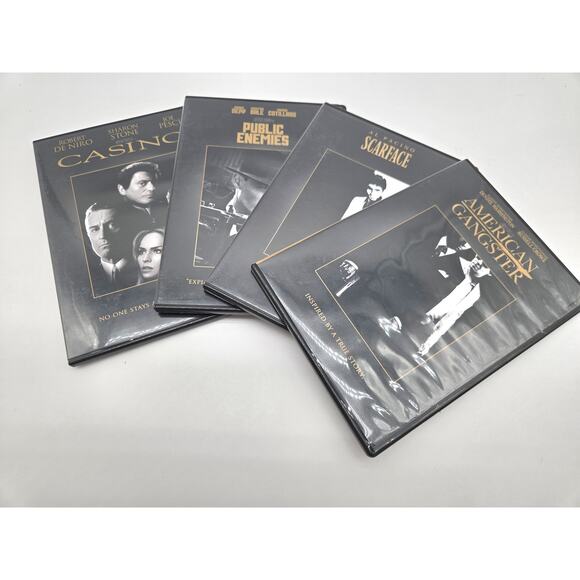 Classic Crime Movie Bundle – Casino, Scarface, American Gangster & Public Enemy - Picture 1 of 3